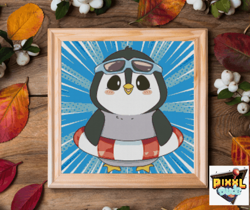 Pixxldude- Pingu Badespass (40x40)