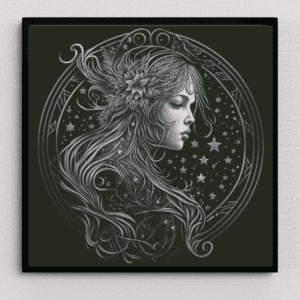 Sternzeichen Jungfrau 80x80 Eckige Steine