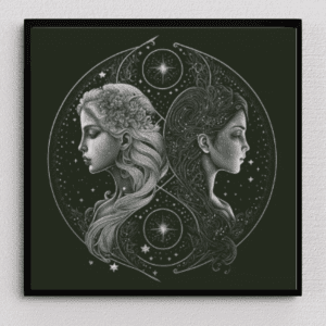 Sternzeichen zwillinge 80x80 Eckige Steine