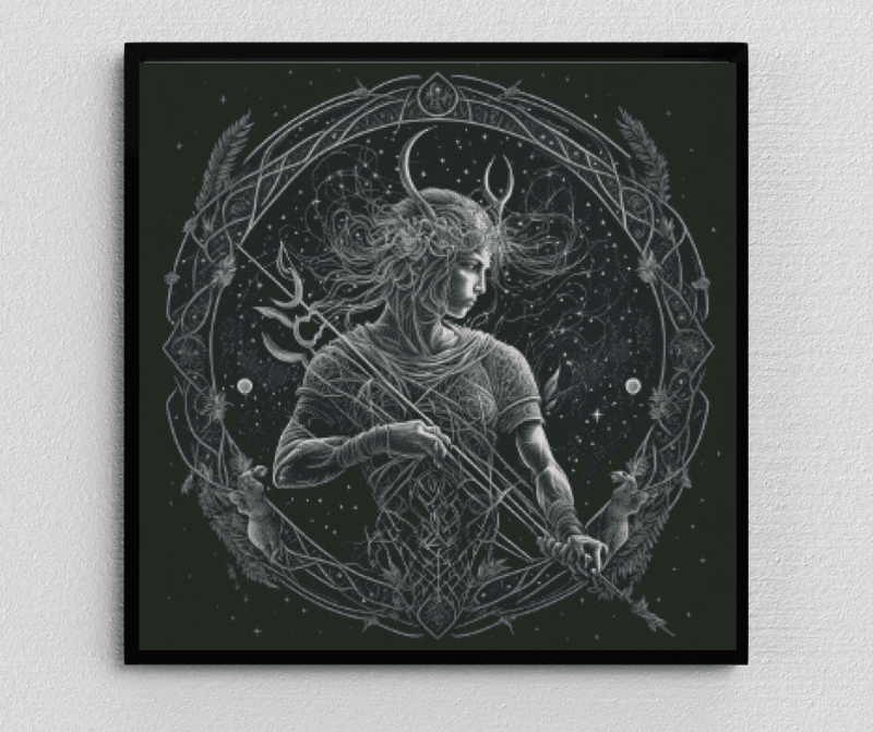 Sternzeichen Schuetze 80x80 Eckige Steine