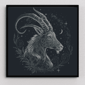 Sternzeichen Steinbock 80x80 Eckige Steine