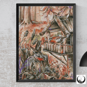 Harena Artwork, Herbst 50x70 eckige Steine