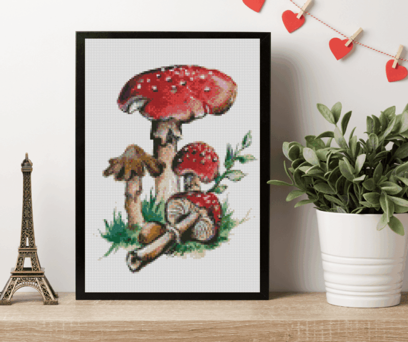 Harenas Artwork, Pilze 30×40 Eckige Steine