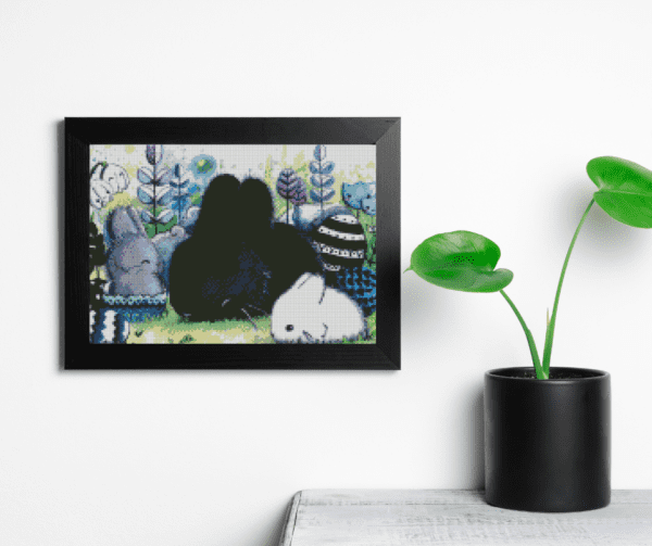 Tiny Tami, Osterhäschen 30×40 Eckige Steine