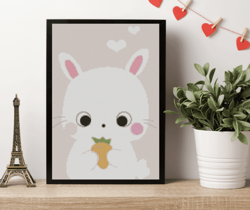 Tiny Tami, Hoppelhase Fine 30×40 Eckige Steine