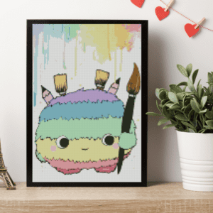 Tiny Tami, Malmonster 30×40 Eckige Steine