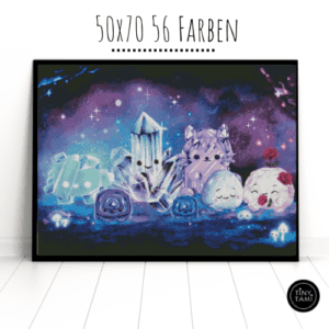 Tiny Tami, süße Kristalle 60×80 eckige Steine