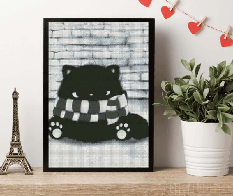 Tiny Tami, Kranker Moo 30×40 Eckige Steine