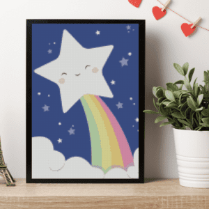 Tiny Tami, Regenbogen Stern 30×40 Eckige Steine