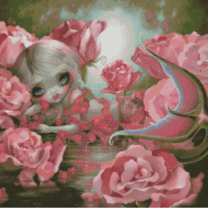 JasmineBecketGriffith_MermaidWithRoses 50x60