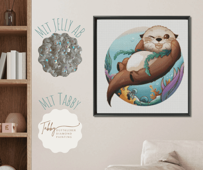 Valyovanka - Happy Otter 50x50 Mit Jelly AB und Tabby