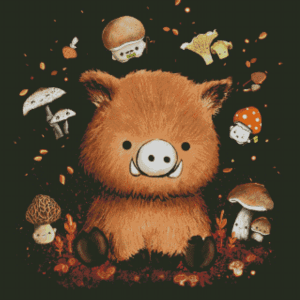 Tiny Tami, Wildschwein 80×80 eckige Steine