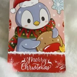 Merry Christmas Postkarte Pingu und sein Lebkuchen