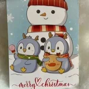 Merry Christmas Postkarte Pingu und seine Freunde