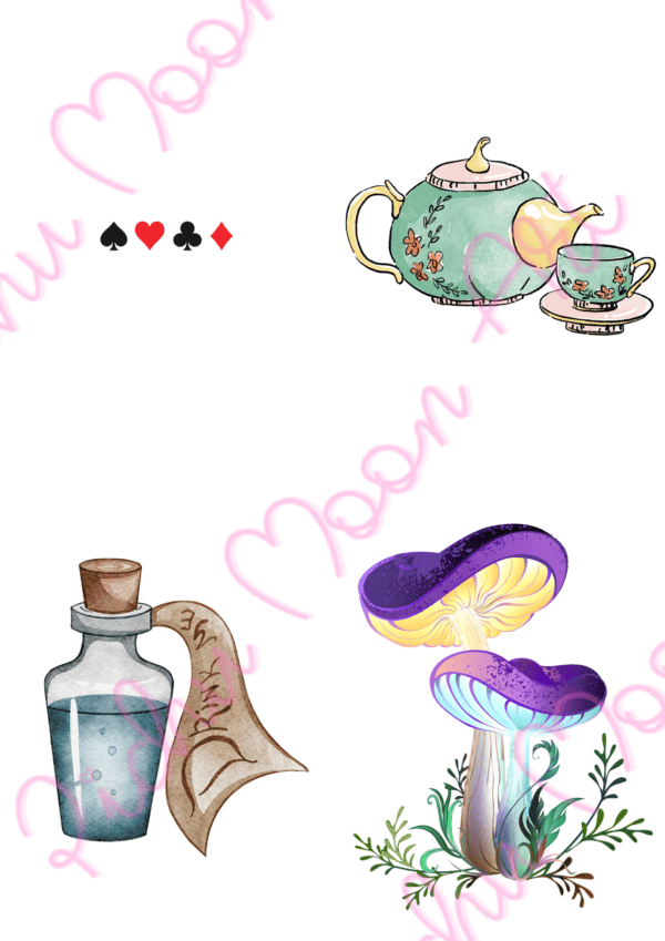 Release Paper Set Alice into Diamond Wonderland