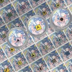 Ø20mm Runde Dosen Sticker Bogen Symbole - Designer