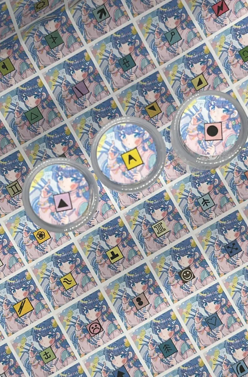 Ø20mm Runde Dosen Sticker Bogen Symbole - Designer