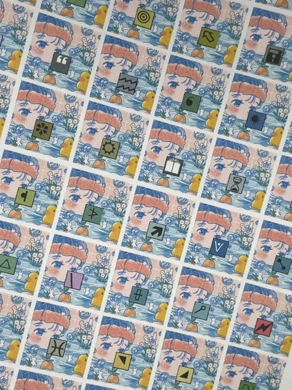 Ø20mm Runde Dosen Sticker Bogen Symbole - Bathflake
