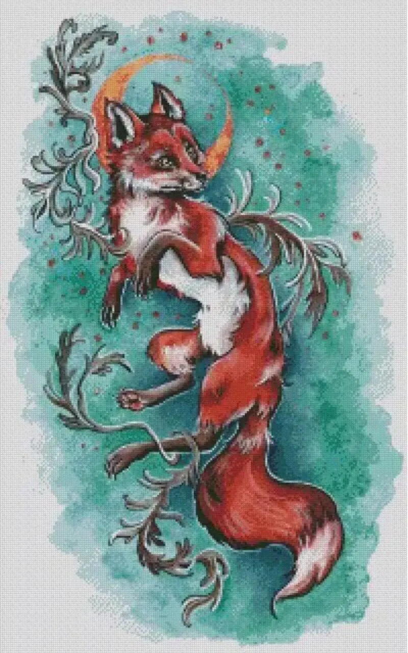 Harena Artwork, Fuchs 50x80 eckige Steine 100 Farben