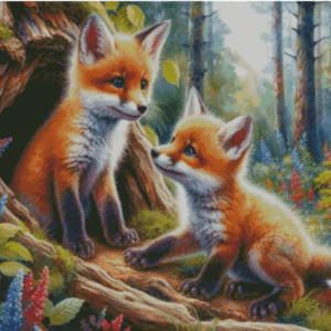 Salzkatze.ai 70×80 Wald – Fuchsbau| Ai Art