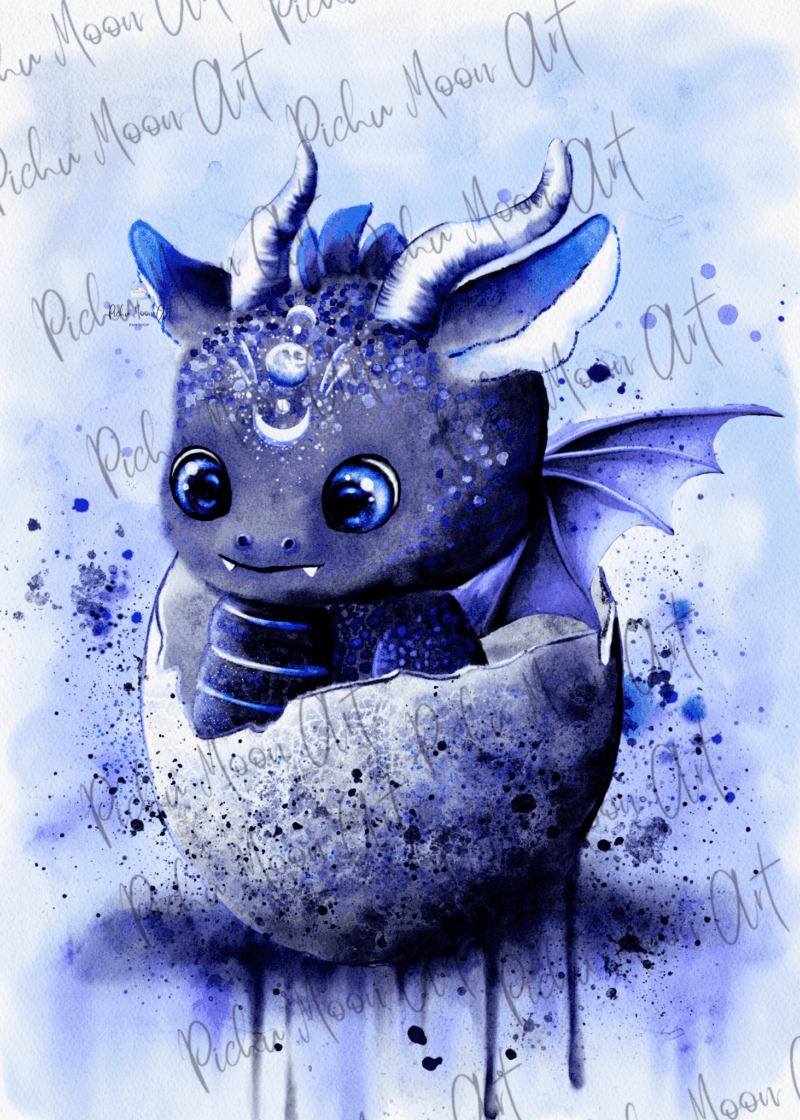 Tiny Tami, Monddrache Moony 50x70 56 Farben