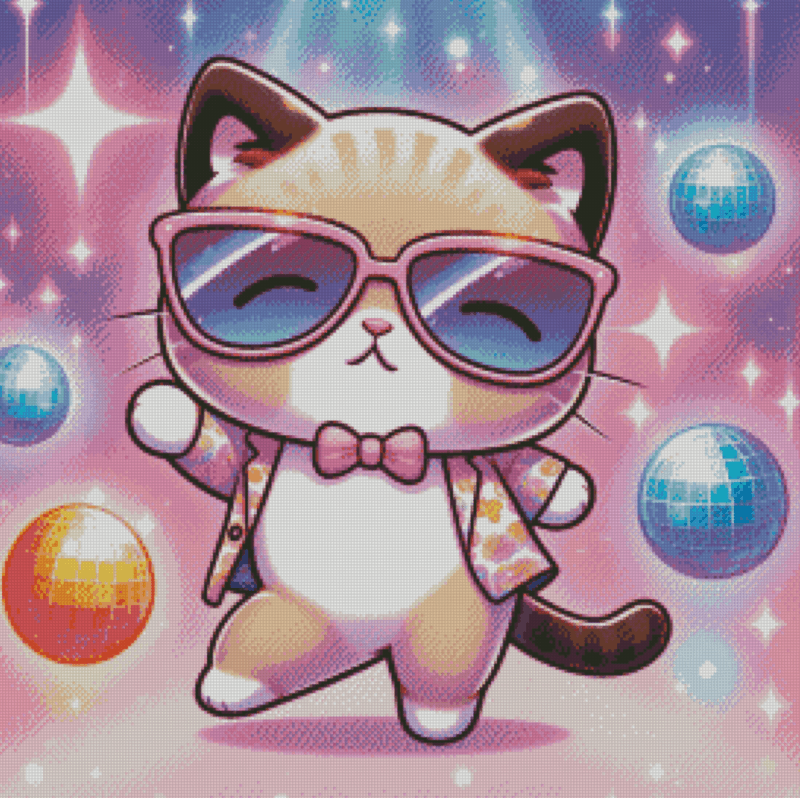 Salzkatze.ai 50x50 Party Animal – Katzi | Ai Art