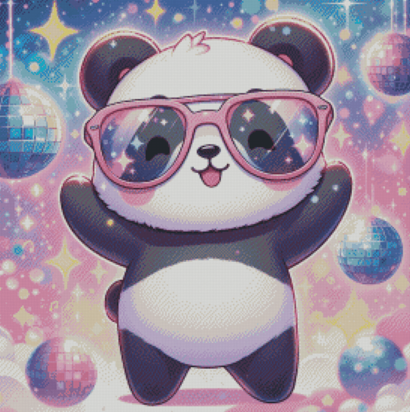 Salzkatze.ai 50x50 Party Animal – Panda| Ai Art