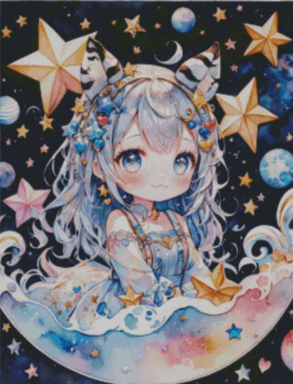 Sakura.ai Star light 50×65 | Ai Art