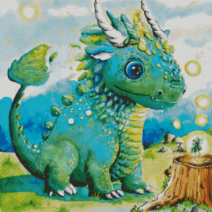 Tiny Tami, Walddrache Widar 50x70 56 Farben