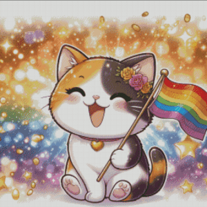 Salzkatze.ai 50x50 Salzi feiert Pride month | Ai Art
