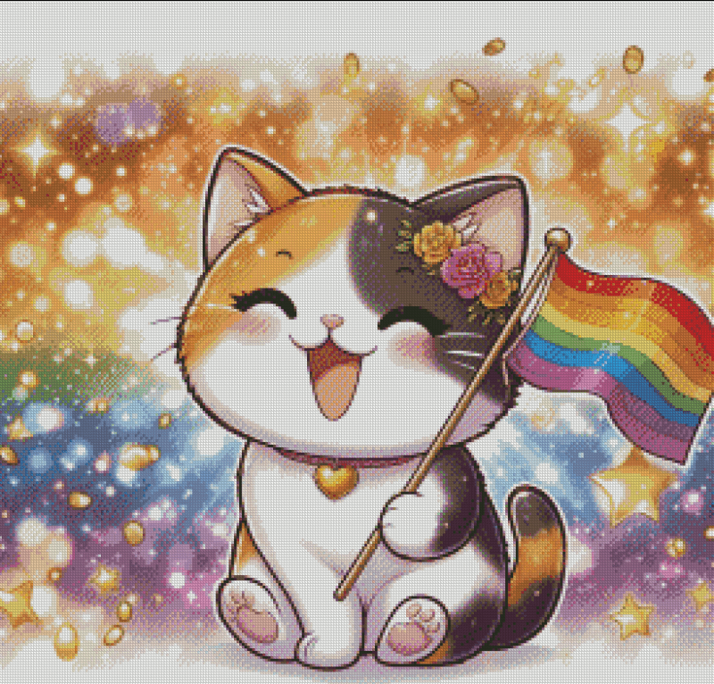 Salzkatze.ai 50x50 Salzi feiert Pride month | Ai Art