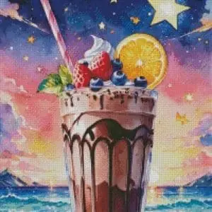 Sakura.ai Milkshake Chocolate Starpower 50×65 | Ai Art