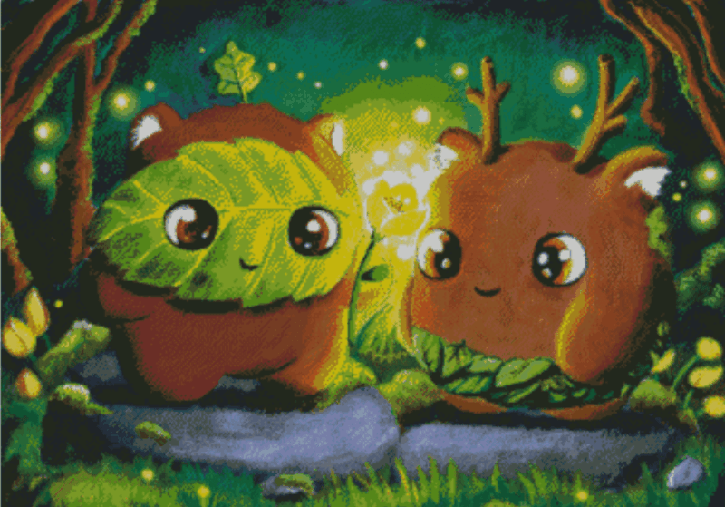 Tiny Tami, Waldgeister Loving 50x70 56 Farben