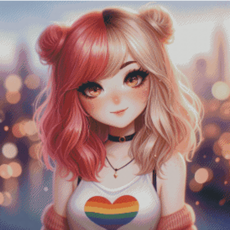 Salzkatze.ai 50x50 Pixie - Megan | Ai Art