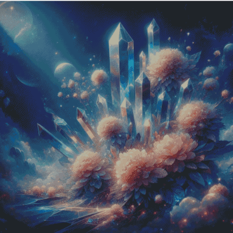 Salzkatze.ai 80x80 Kristall Höhle | Ai Art