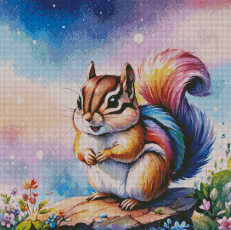 Sakura.ai Rainbow Streifi 50x50 56 Farben | Ai Art