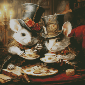 Jackie Schwabe Rats 150 Farben 80x80 | Ai Art