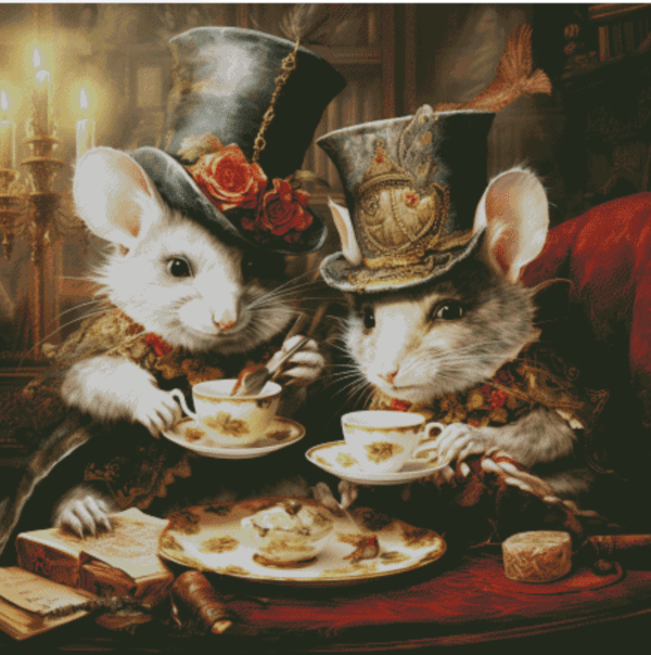 Jackie Schwabe Rats 150 Farben 80x80 | Ai Art