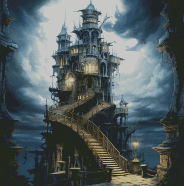 Jackie Schwabe Castle150 Farben 80x80 | Ai Art