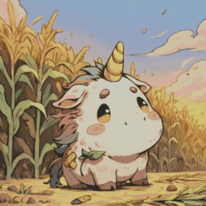 Sakura.ai Schmolli Cornicorn 50x50 56 Farben | Ai Art