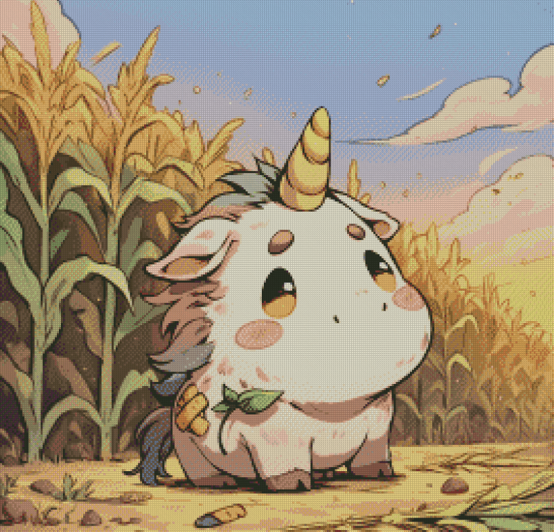 Sakura.ai Schmolli Cornicorn 50x50 56 Farben | Ai Art