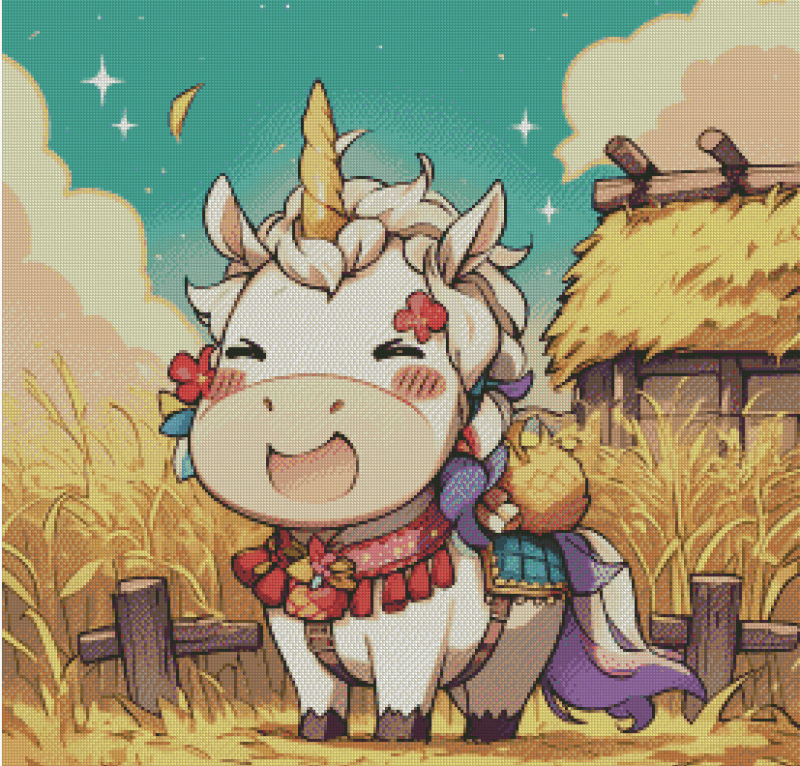 Sakura.ai Schmolli Happy Corni 50x50 56 Farben | Ai Art