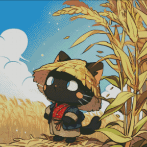Sakura.ai Harvest Kitty 50x50 56 Farben | Ai Art