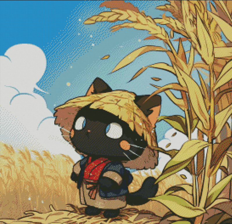 Sakura.ai Harvest Kitty 50x50 56 Farben | Ai Art