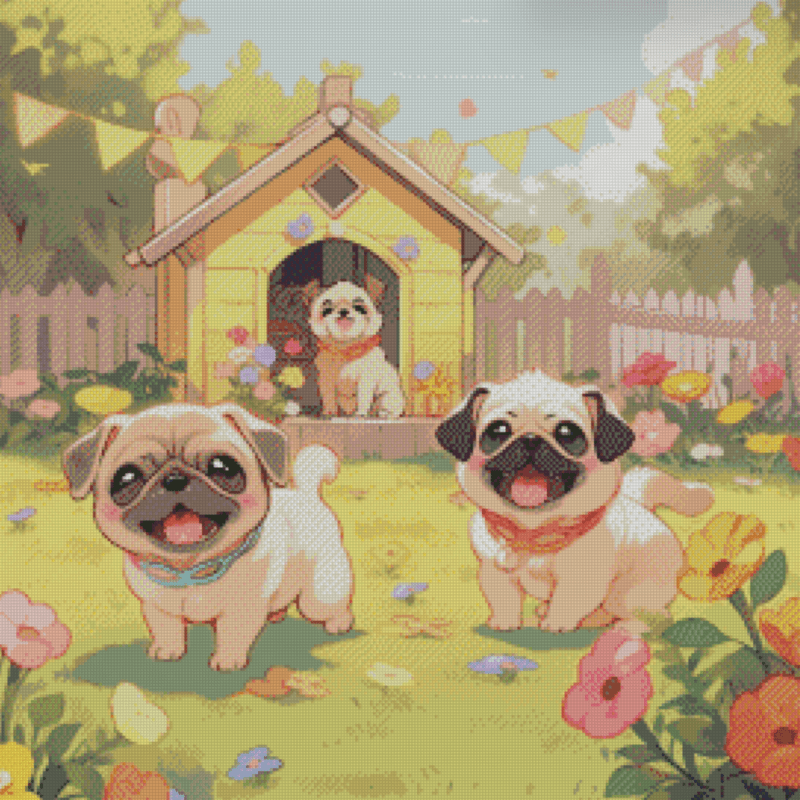 Sakura.ai Spielzeit 50x50 56 Farben | Ai Art