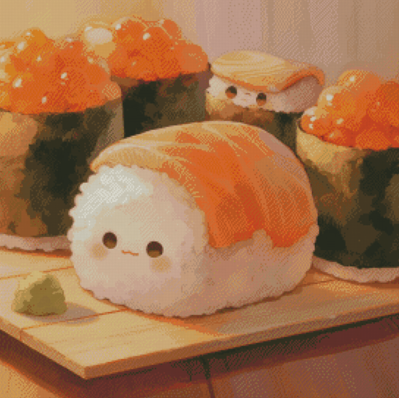 Sakura.ai Nigiri 50x50 56 Farben | Ai Art