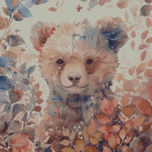 Sakura.ai Bear 50x70 | Ai Art