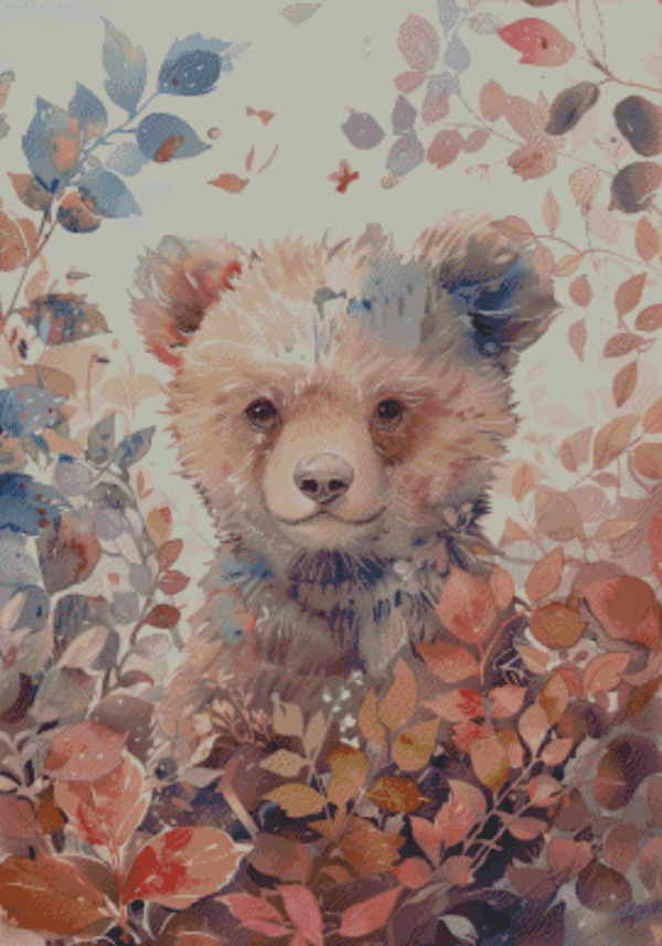 Sakura.ai Bear 50x70 | Ai Art