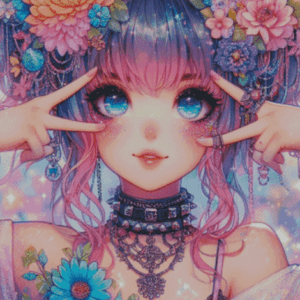 Salzkatze.ai pixie Momoko 60×90 | Ai Art