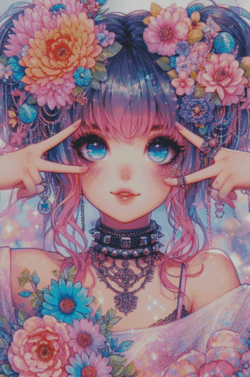 Salzkatze.ai pixie Momoko 60×90 | Ai Art